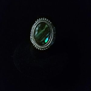 Labradorite gemstone ring